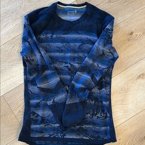 Smartwool Rocky Mountain Blue Long Sleeve Base Layer